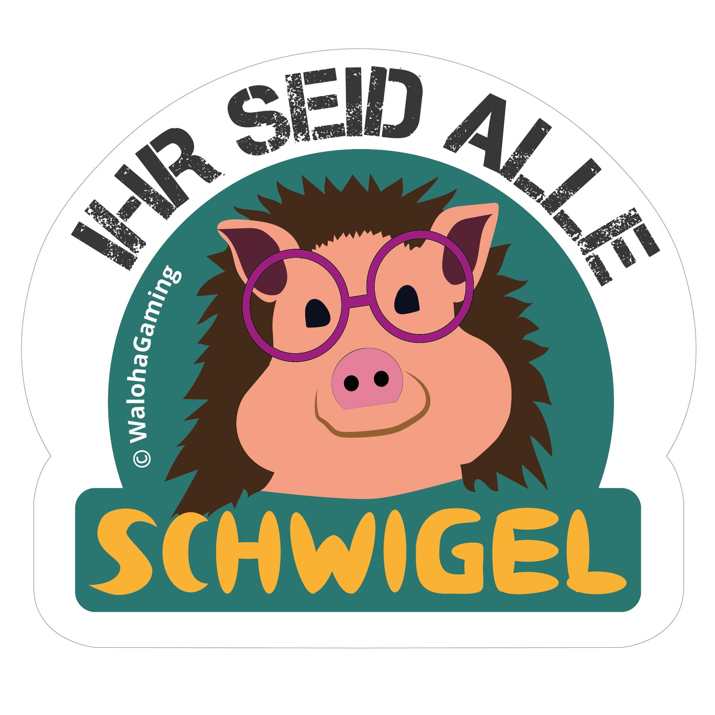 Unisex T-Shirt Schwarz – "Ihr seid alle Schwigel"