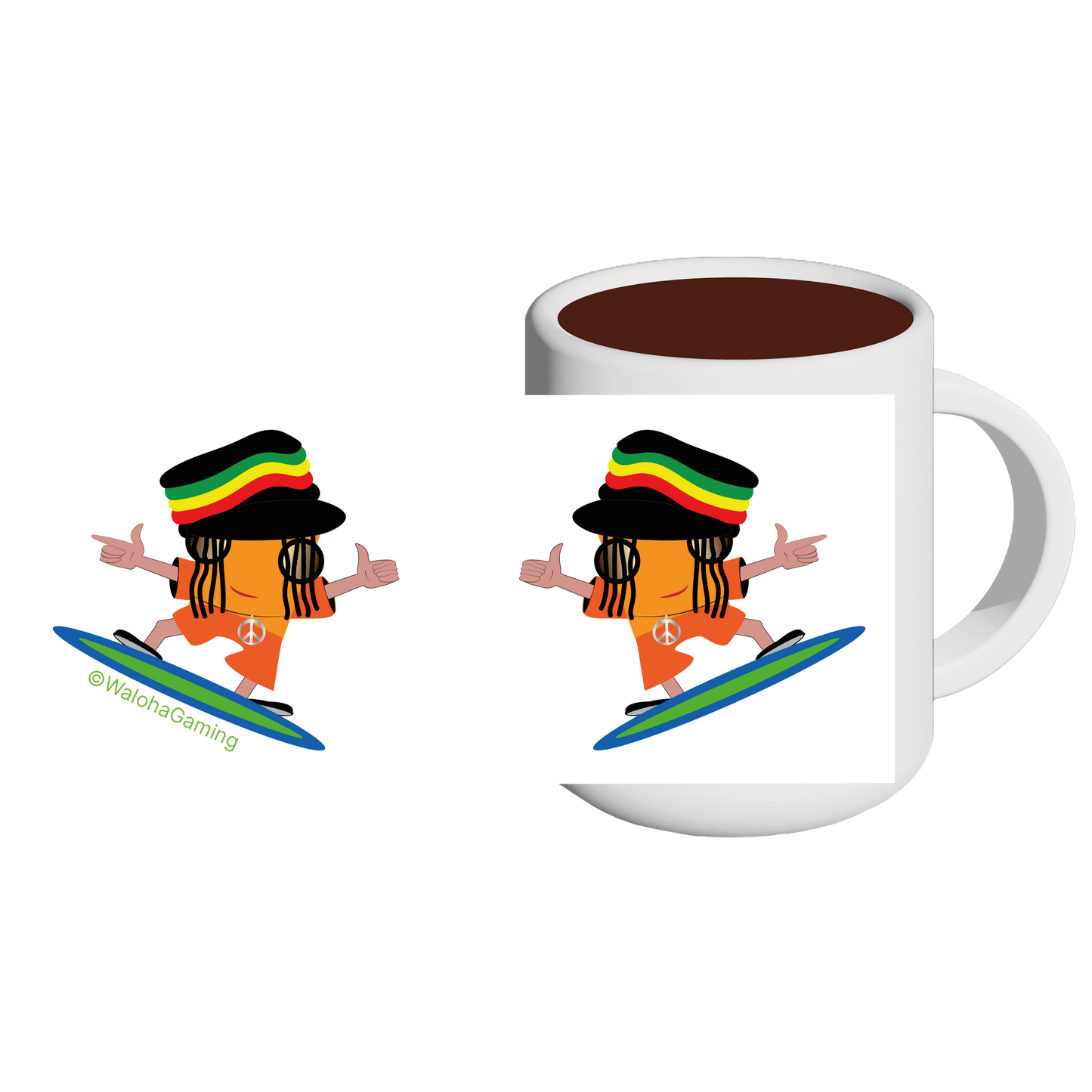Tasse - Harry der Surfer